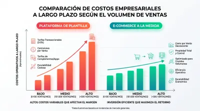 Costos a largo plazo en plataformas vs ecommerce a la medida