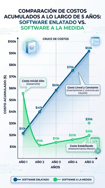 Software Enlatado vs. a la Medida: ¿Cuál es más Rentable?